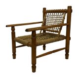 Vintage Lounge chair in style of Audoux  France 50's Design