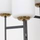 Vintage 50's floor lamp in metal and glass, italian design