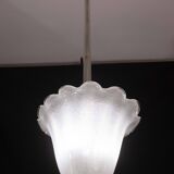 Mid-Century Murano Pulegoso Glass Lantern by Seguso, 1950s