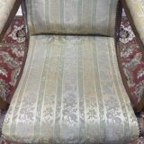 Fauteuil anglais en acajou à oreilles