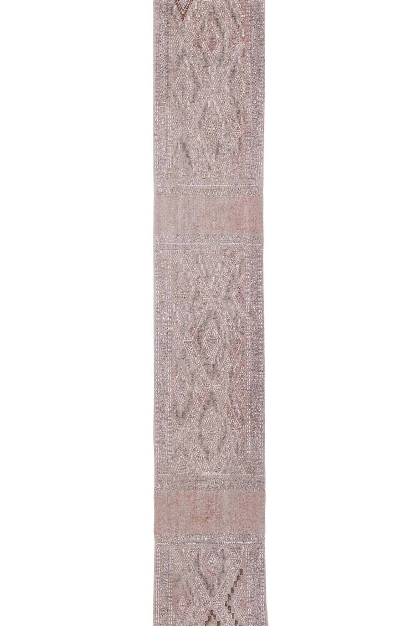Vintage Turkish hallway rug 49x481 cm
