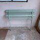 Former folding garden bench with wooden and metal slats