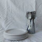 Boda Nova Swedish design white dessert plates