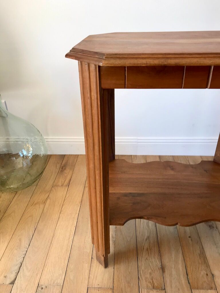 Wooden console table art deco 40s