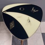 Triangular glass table from the 1960s