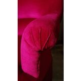 Red velvet armchair