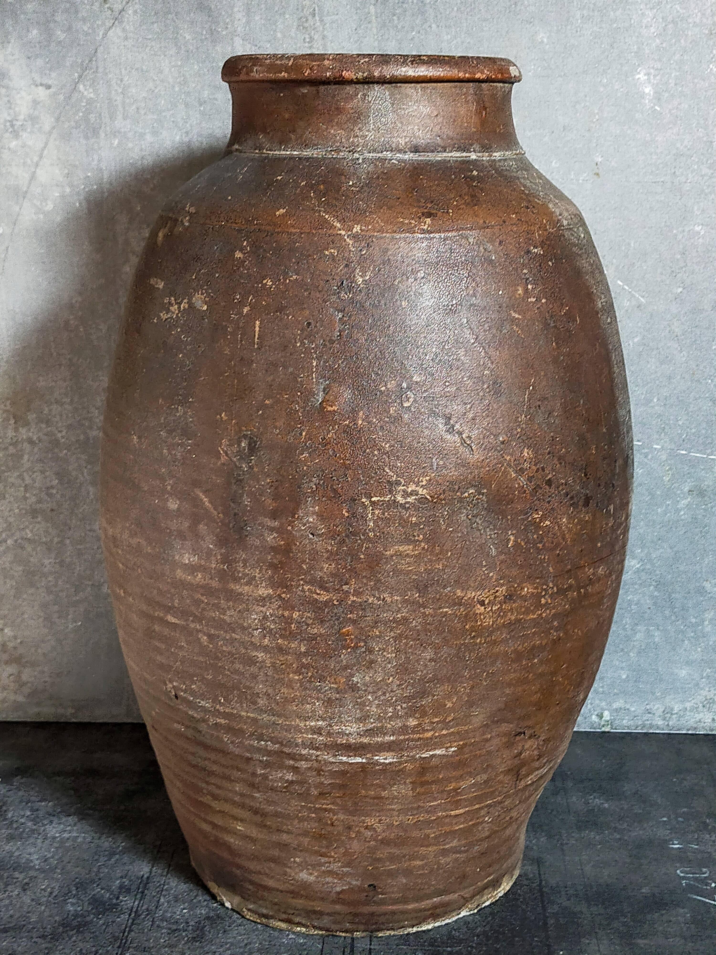 XXL traditional pottery old 19th century folk art 42 cm