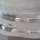 Christofle round silver metal dish with punches ø 33 cm