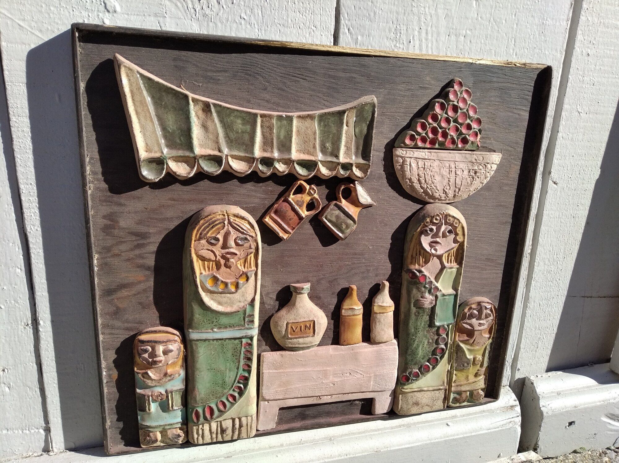 Roland Zobel ceramic painting, the Anduze Cyclades