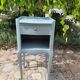 Bedside table Louis Xv style Blue neptune
