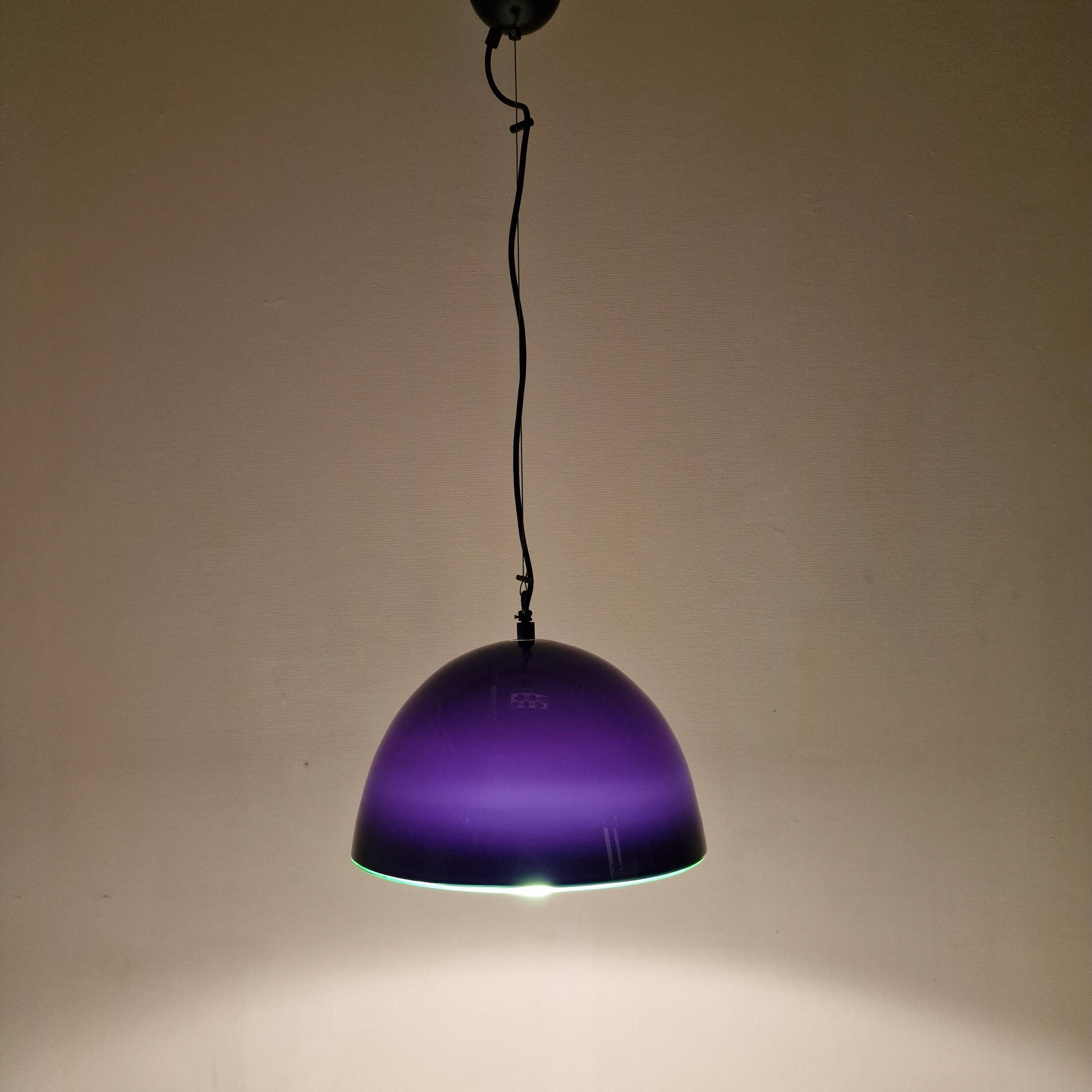 Vistosi Neverrino Murano Glass Lamp by Gae Aulenti