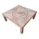 Grande table basse rotin