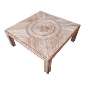 Grande table basse rotin