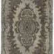 Overdyed Wool Vintage Handmade Carved Rug 160 cm x 272 cm