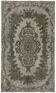 Overdyed Wool Vintage Handmade Carved Rug 160 cm x 272 cm