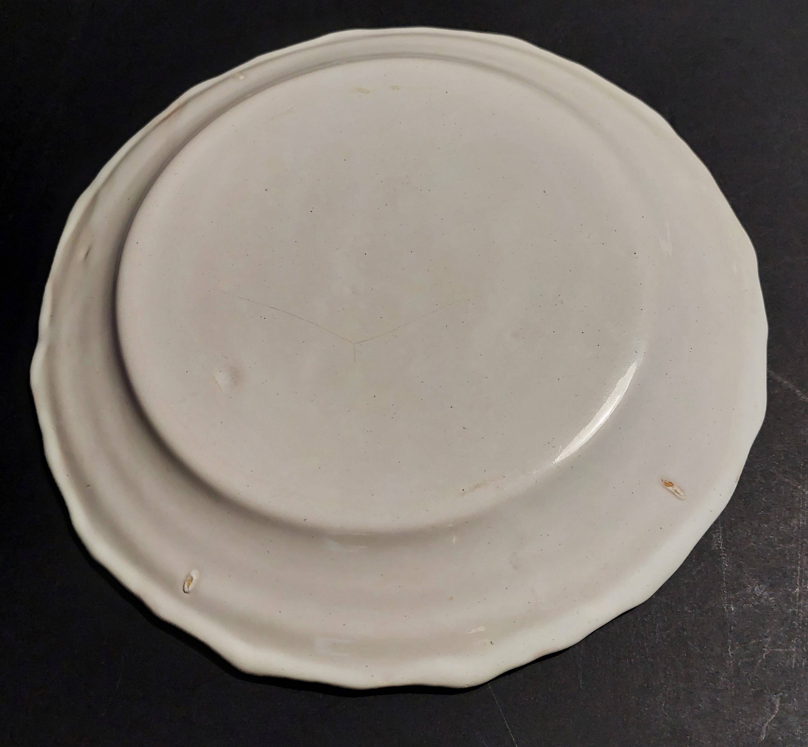 Assiette faïence Sud-ouest décor manganèse XVIIIème
