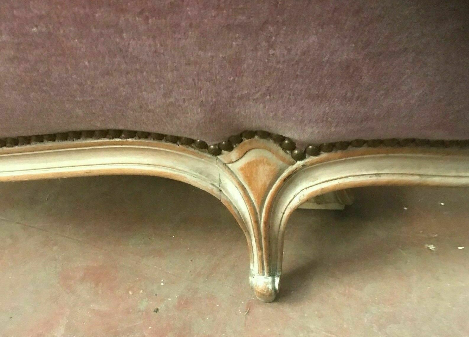 Louis XV-style basket bed in 20th century cerus oak
