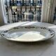 Oval dish with floral decoration