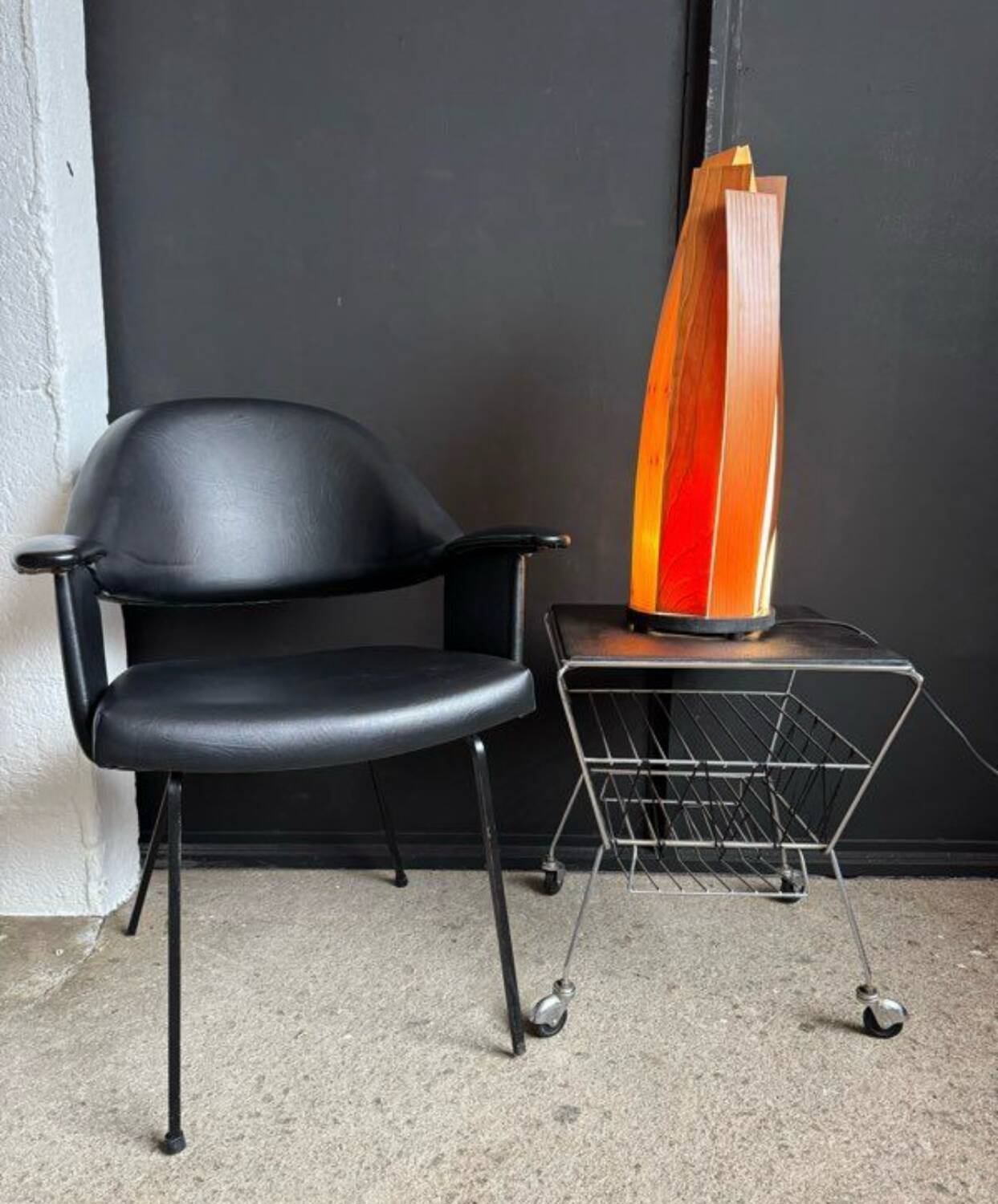 Black armchair from the 1950s