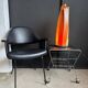 Fauteuil noir années 50