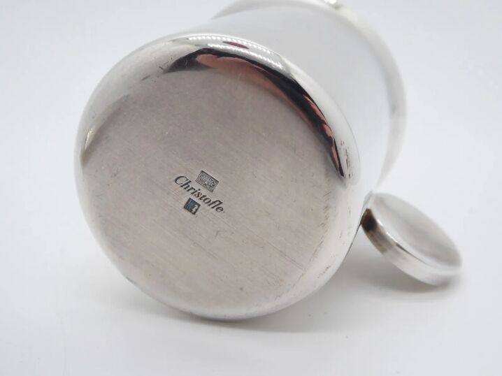 Christofle silver metal mug