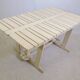 Mid-Century folding garden table wood by Triconfort Riviera model, 1970s