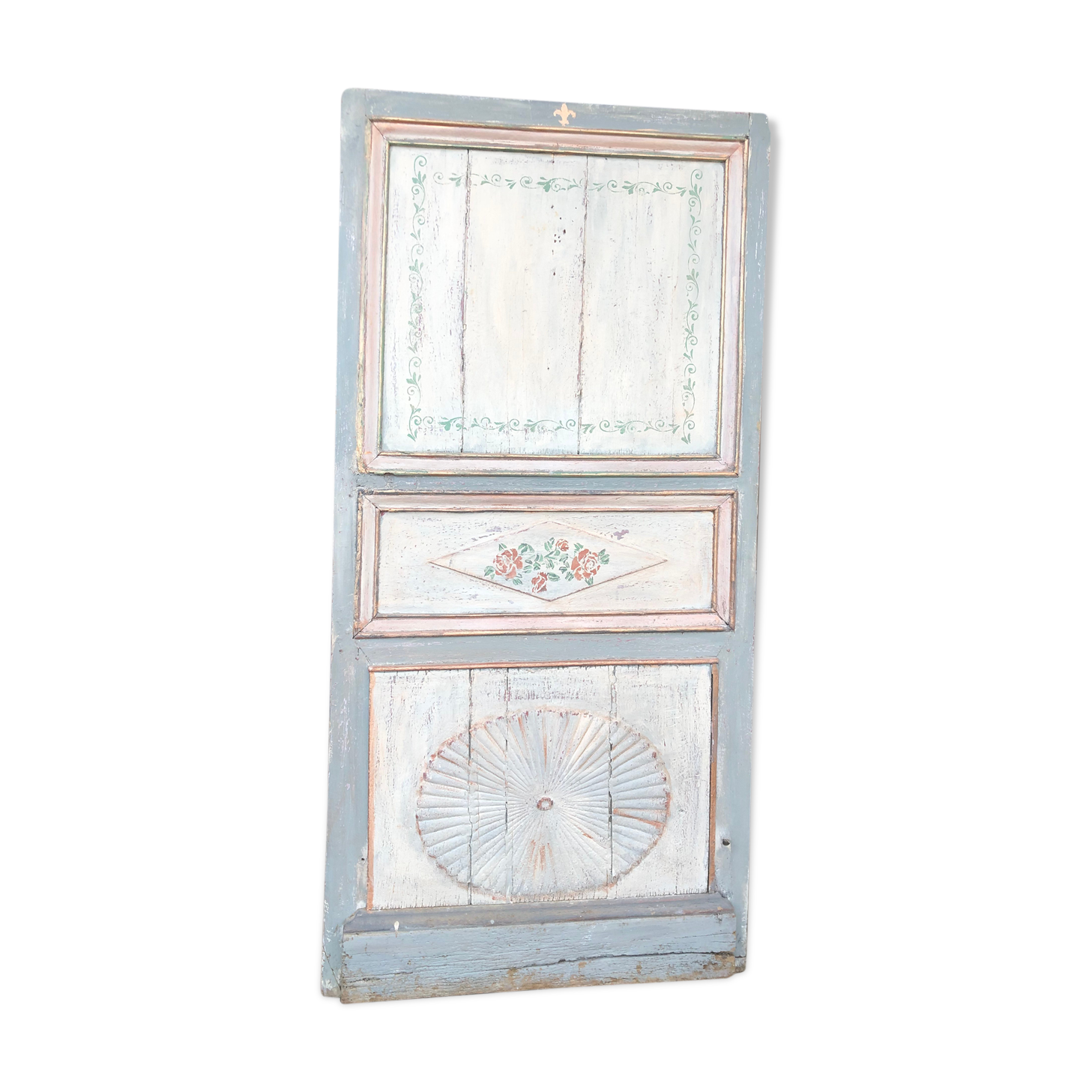 Old patinated woodwork door