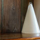 Teepee lamp conical in white glass. SCE France. 1980s