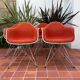 Ensemble de 4 fauteuils Dar par Charles et Ray Eames années 50