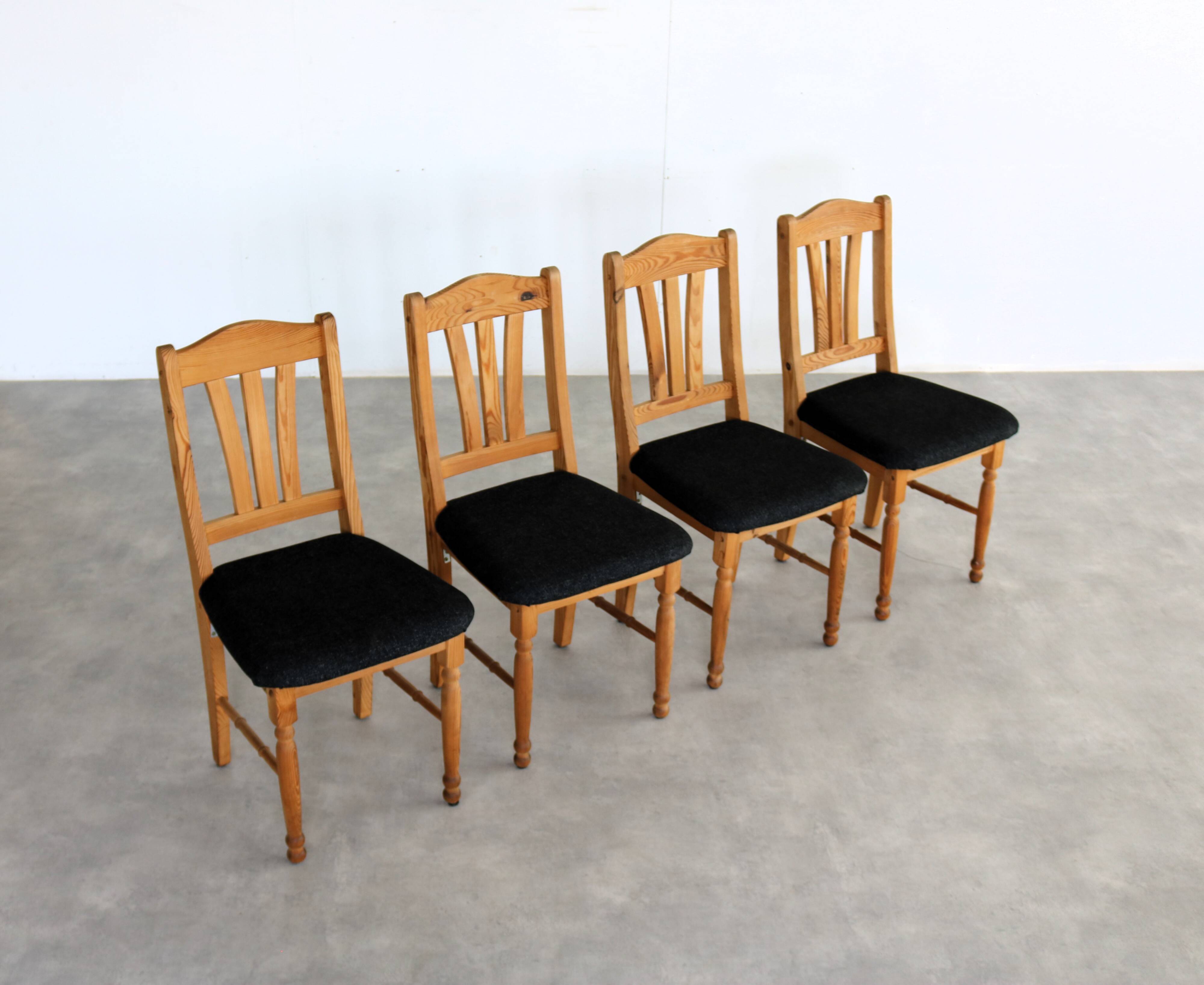 vintage dining room chairs | chairs | pine | 70's