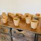 Lot of 30 terracotta pots circa 1930 graineterie