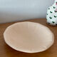Ancien petit plat creux de présentation Digoin Sarreguemines rose pâle