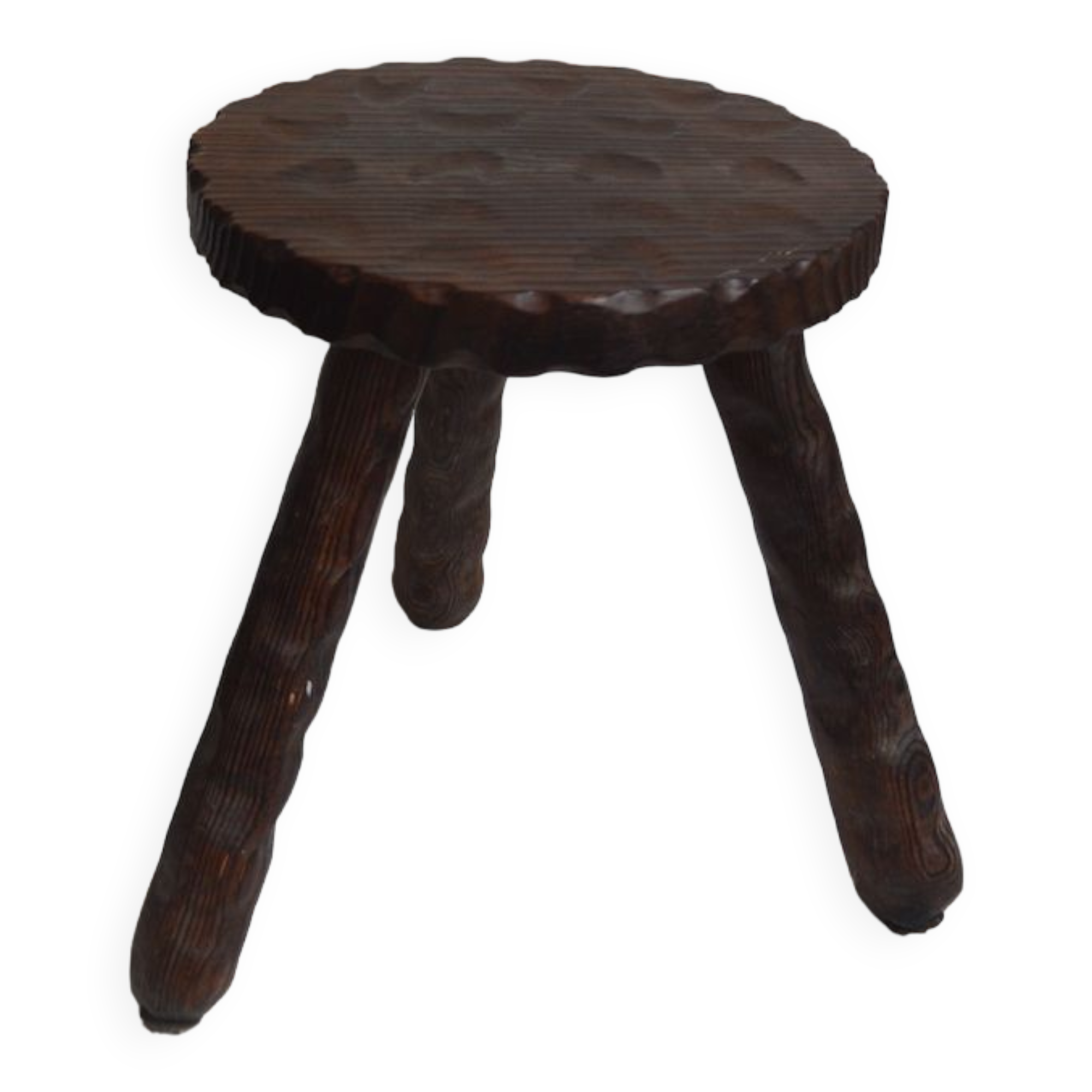 Wooden tripod stool