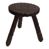 Wooden tripod stool