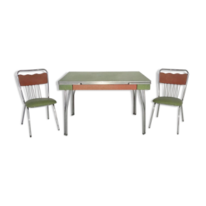 Ensemble table et chaises en formica