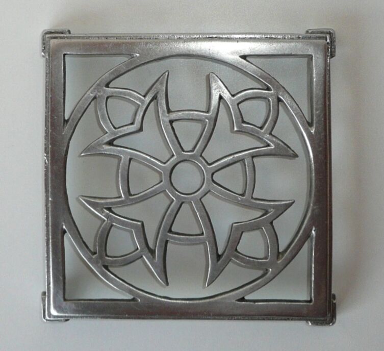 Dessous de plat art déco aluminium
