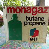 Monogaz tin advertising plate