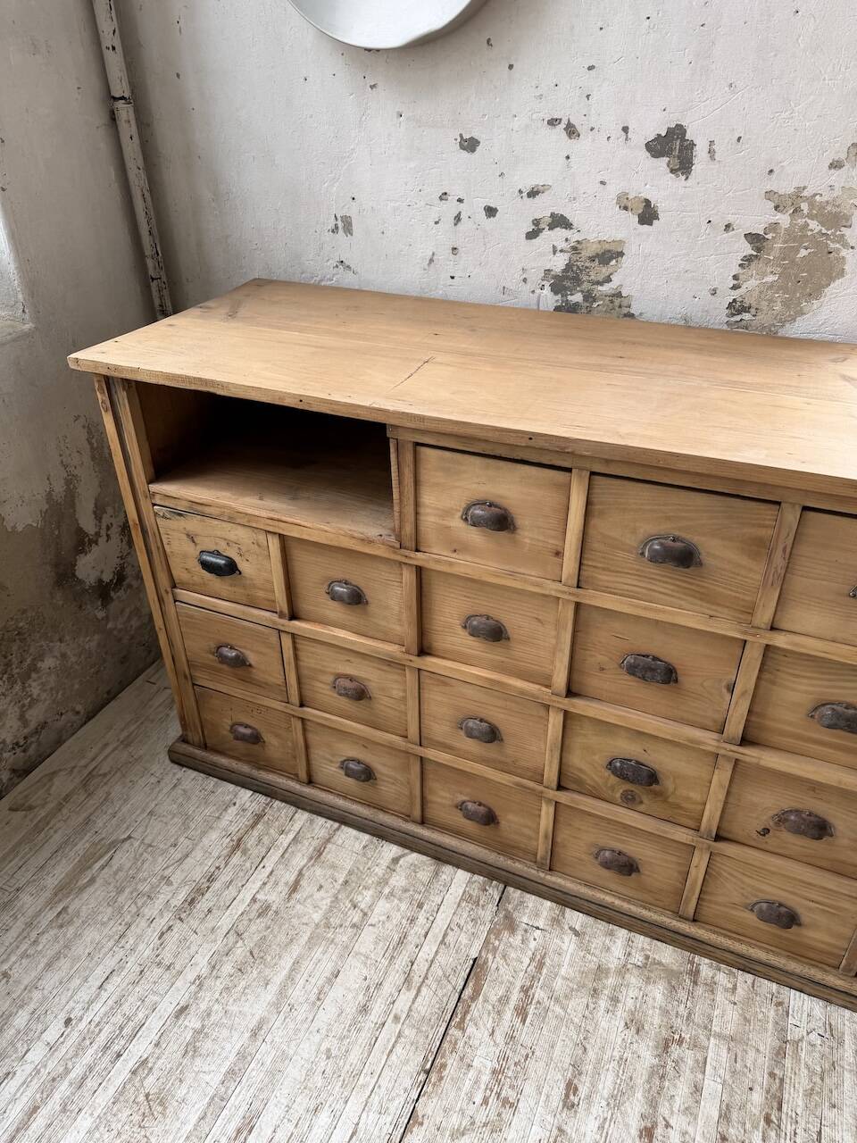 Meuble de métier pin XL années 50