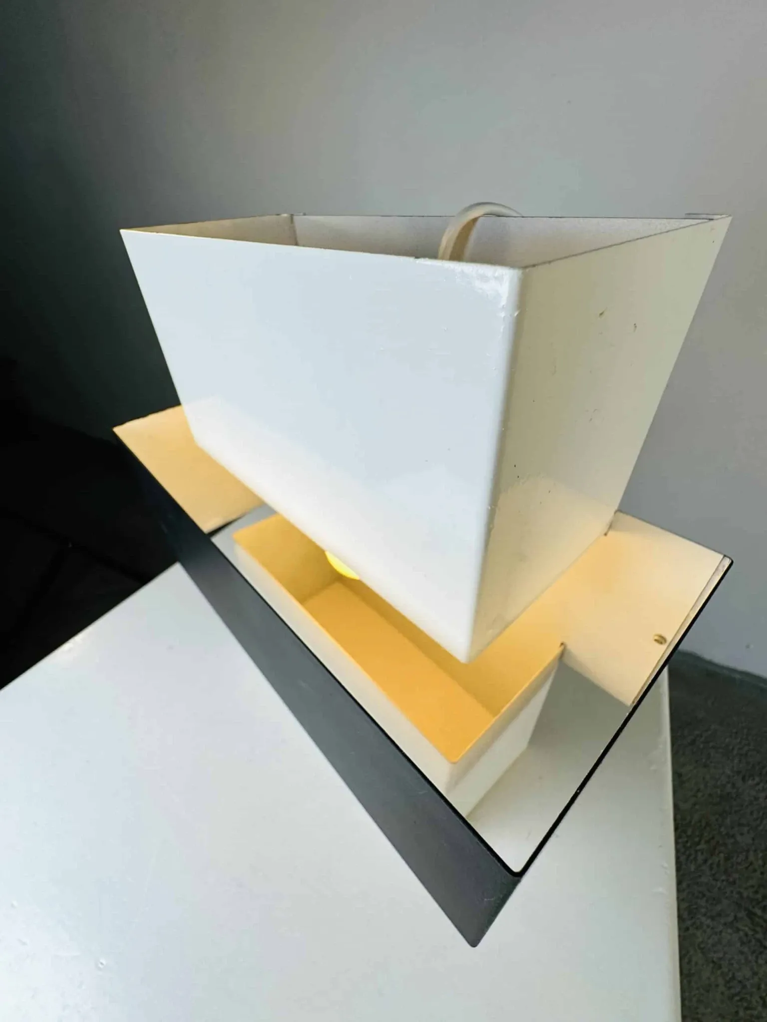 Geometric Wall Lamp By J.J.M. Hoogervorst For Anvia Nederland, The Netherlands, 1960S