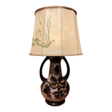 Ceramic table lamp with lampshade