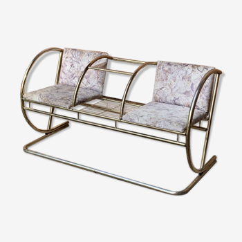 Banc en laiton vintage, années 1960