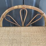 Pair of rattan bedside tables