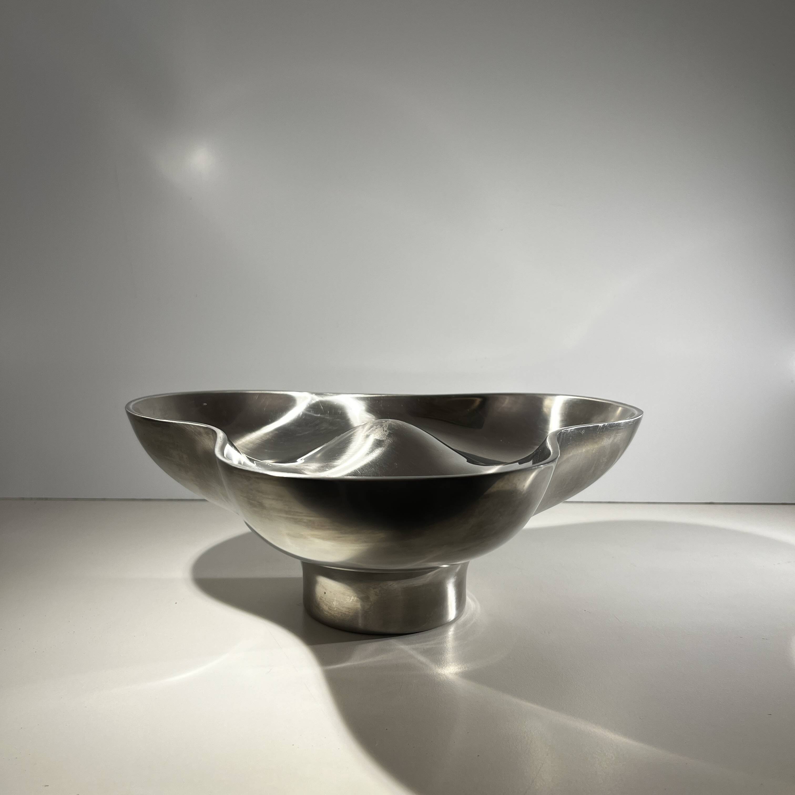 Tripartite dish, stainless steel, Georg Jensen, Denmark 1970s