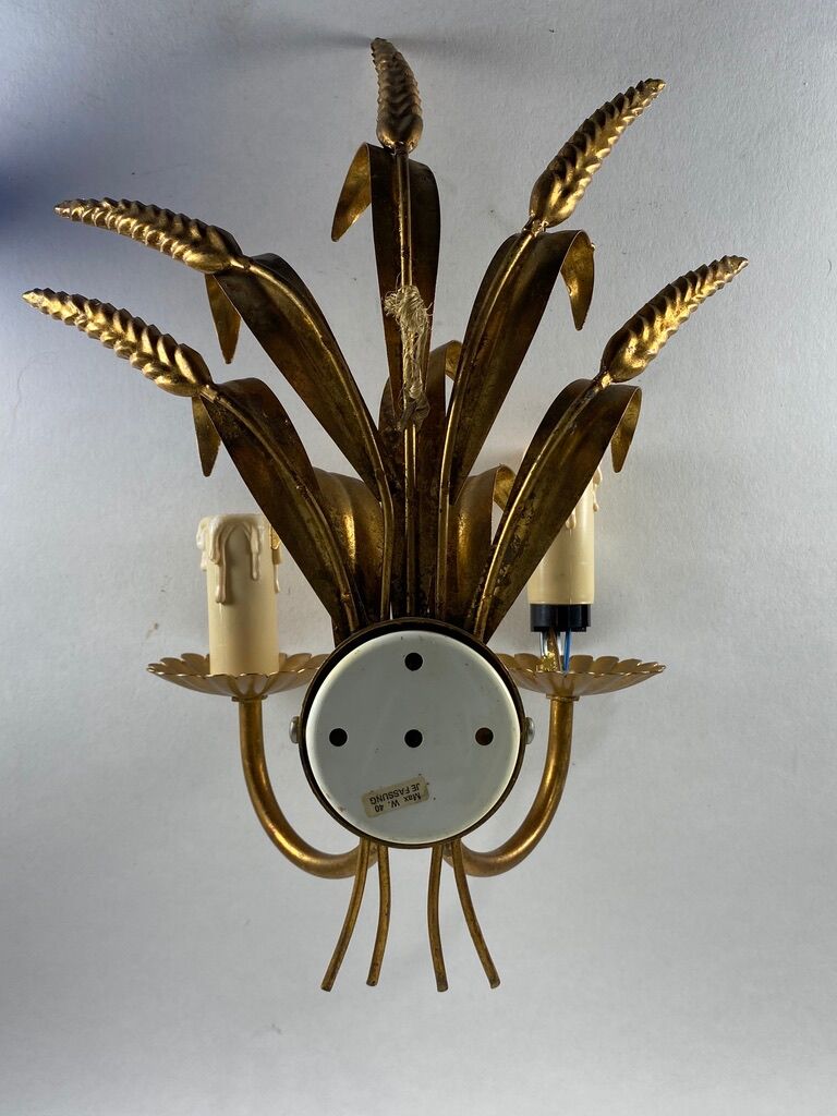 Je Fassung wheat ear wall lamp 1960/70