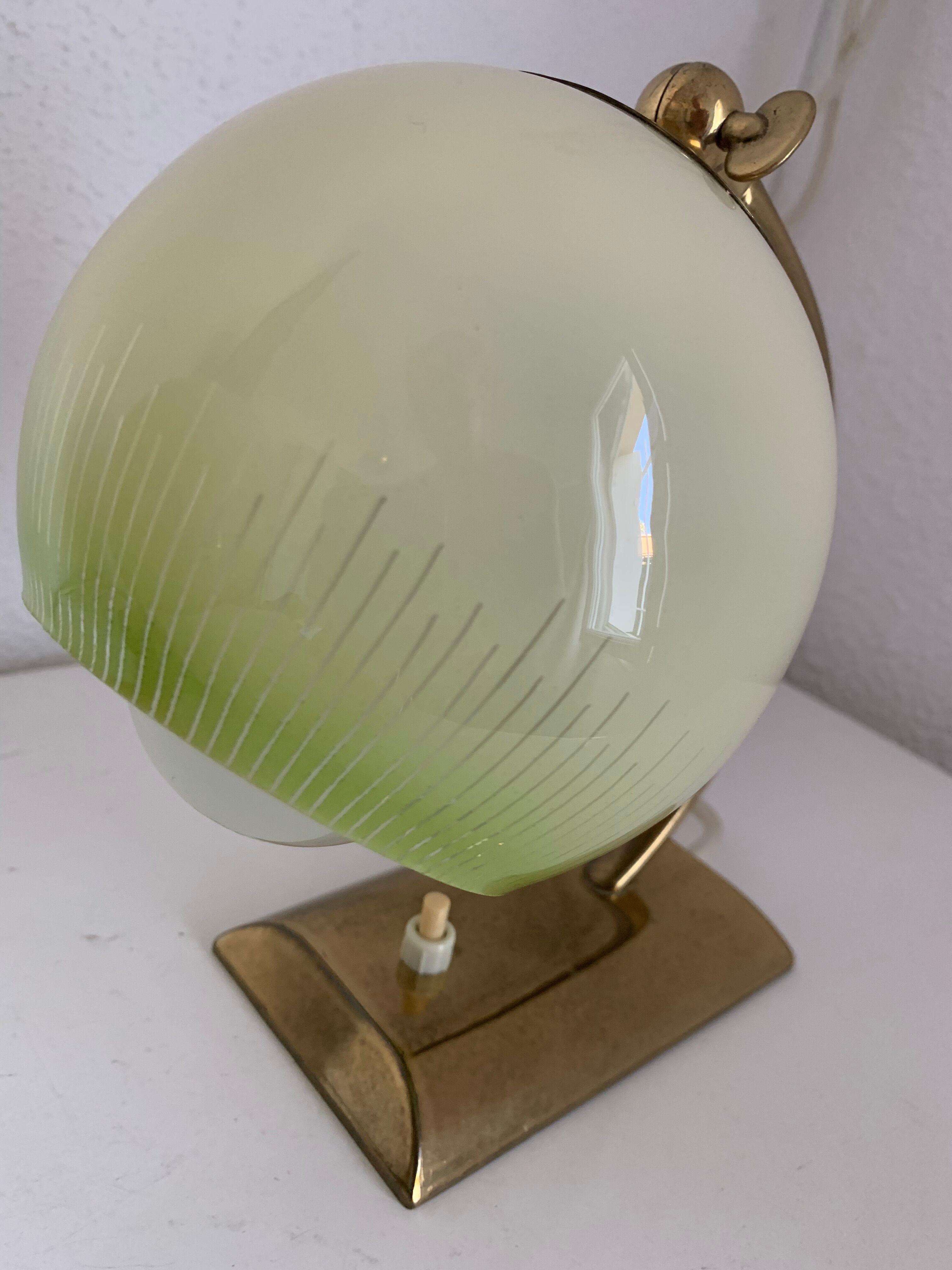 Pair vintage 1950 wall lamps bedside lamps gold - 21 cm