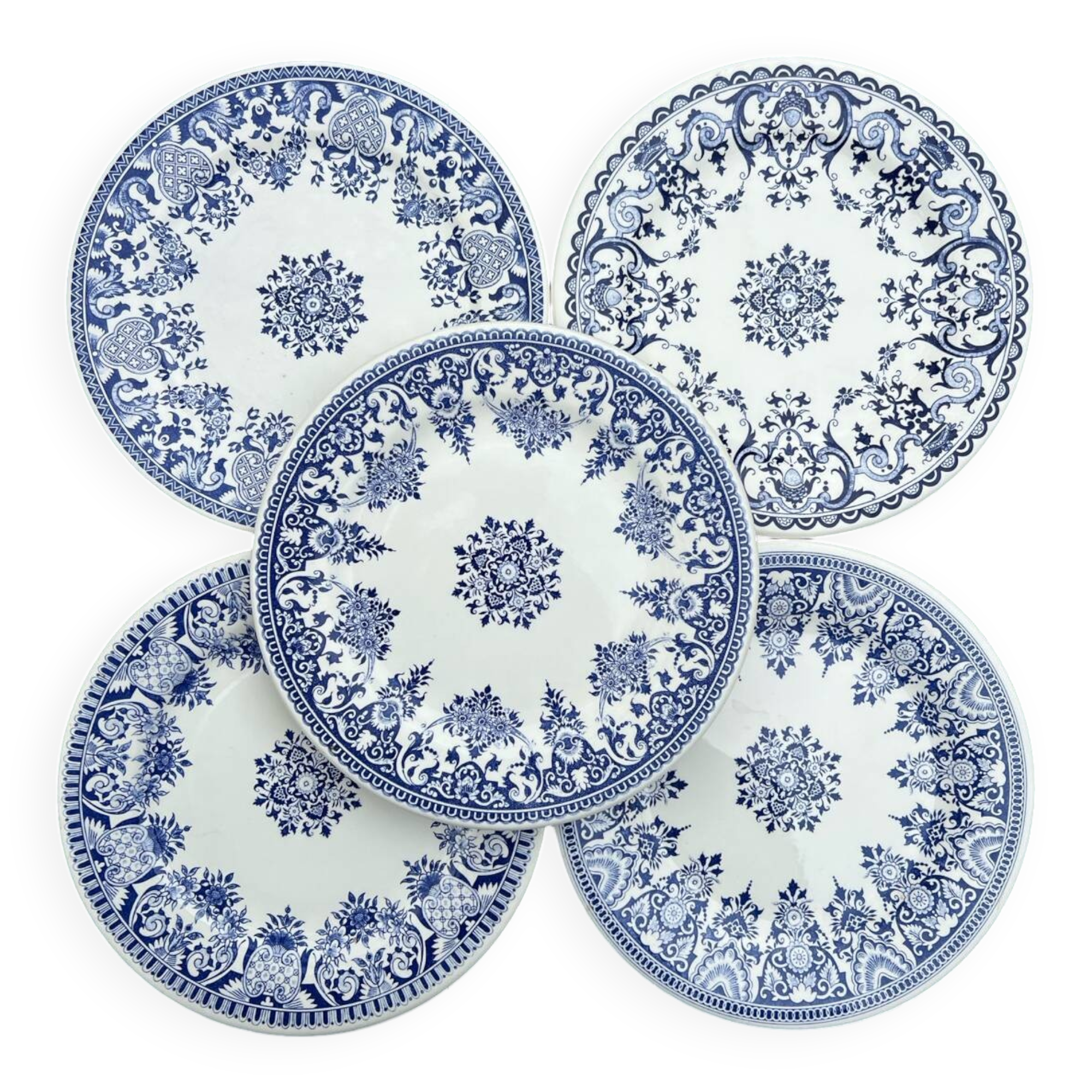 Gien - 5 dessert plates