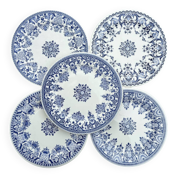 Gien - 5 dessert plates