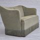 1960s, Danish 2 seater sofa, original condition, green furniture velour.