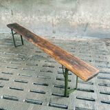 Oak garden bench foldable 220 cm