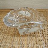 Saint Louis crystal pocket emptier vintage decorative ashtray